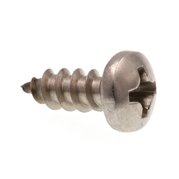 Prime-Line Sheet Metal Screw, Self-Tap Pan Head Phillip Drive No. 6 X 3/8in 18-8 Stainless Steel 100PK 9019151 - main